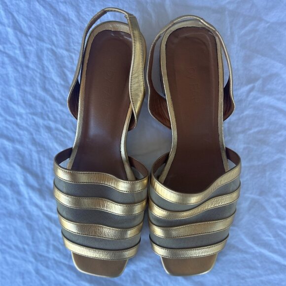 By Far Colleen Sandals — Metallic Gold - Picture 4 of 9
